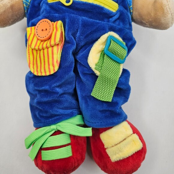 Linzy Teddy Bear Plush Sensory Learning Educational Stuffed Animal Lear to Dress - Picture 6 of 14